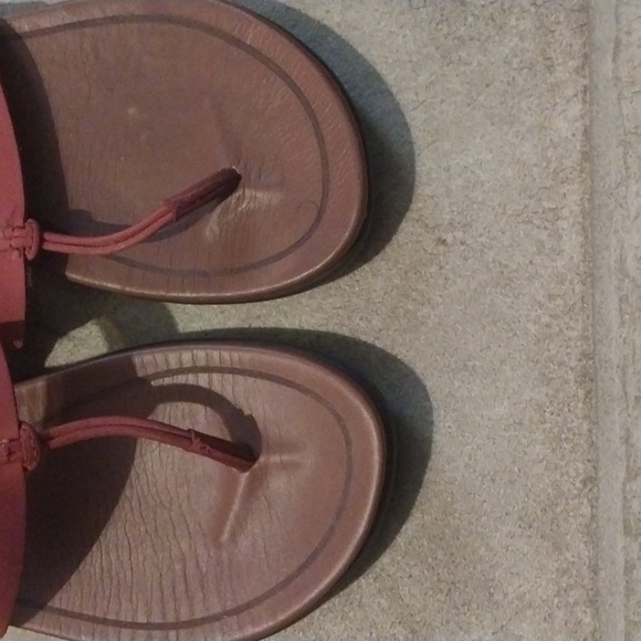 Pendleton Madeira Beach Thong Sandals - Orange/Red Size 7 - Picture 3 of 8